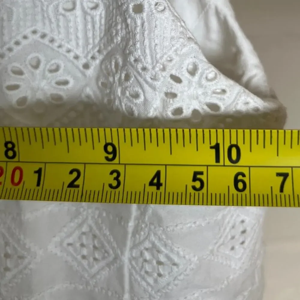 Ralph Lauren Size 7 Girls EYELET Buttoned Cotton Dress